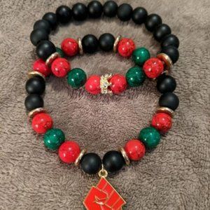Pan-African Fist Bracelet Set